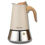 Espresso kafijas kanna, nerūsējošais tērauds, 6 tasēm, melna/sudraba, Klausberg, Kb 7995  5908287279957