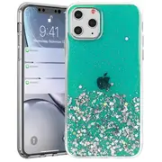 Fusion glue glitter silikona aizsargapvalks Apple iPhone 13 Pro Max zaļš  Fsn-Gg-Iph-13Pm-Gr 4752243026373 39269097