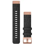 Garmin Quickfit - Uhrarmband für Smartwatch Heathered Black, Teile in Rotgold fenix 6S Pro, Sapphire  010-12874-00 753759233419 40-41-9720