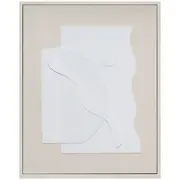 Glezna ar rāmi 80X100Cm, baltas formas  87084 4741243870840
