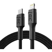 Green Cell Gc Power Stream Usb Type-C Male - Lightning 1M Mfi Black  Kabgc07 5903317227762 Akgcetu00000013