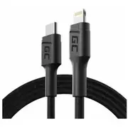Green Cell Gc Power Stream Usb Type-C Male - Lightning 1M Mfi Black  Kabgc07 5903317227762 85044030