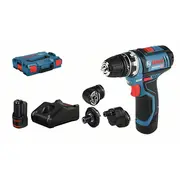 Gsr 12V-15 Fc, Lb 2X2.0, 4Xgfa, 12V-40 Bosch Akumulatora urbjmašīna-skrūvgriezis 06019F6000  3165140847322