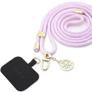 Guess Guoucnmg4Eu Universal Cbdy Cord pasek liliowy lila Nylon 4G Metal Charm  3666339128920