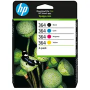 Hp 364 Cmyk Ink Cartridge Combo 4-Pack  N9J73Ae 889894508904