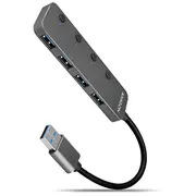 Hub Hue-Msa 4X Usb3.2 Gen 1 Switch, metal, micro Usb power In, 20Cm Usb-A cable  8595247905642 Nuaxnus4Phuemsa