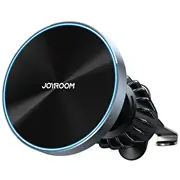 Joyroom magnētiskais turētājs 15W bezvadu lādētājs gaisa ventilācijas atverei, melns Jr-Zs240  Pro 6956116793807
