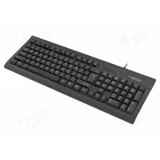 Keyboard Moray black Usb A wired,US layout Len 1.5M  Nkl-1055