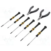 Tools set general purpose bag electronics Esd 8Pcs.  Knp.002018Esd 00 20 18