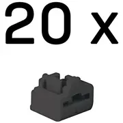 Lindy Rj45 Port Blocker, 20Pcs, Black  47892 4002888478922 496050