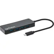 Manhattan 168410 interfeisa centrmezgls Usb Veids-C 5000 Mbit/S Melns  0766623168410 418443