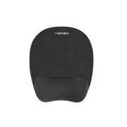 Natec Mousepad Ergonomic Chipmunk memory foam filling  black Npf-0784 5901969402940