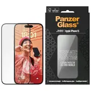 Panzerglass Ceramic aizsargstikls telefonam iPhone 15 6.1 Ultra-Wide-Fit Easy Aligner Included 2837  5711724028373 70072180