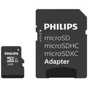 Philips Microsdhc 16Gb class 10/Uhs 1  Adapter Fm16Mp45B 8719274669074