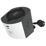 Przedluzacz 2X2PZ Indukcja Usb A/C 2M  049412 3414971942462 Allgrpf04941200