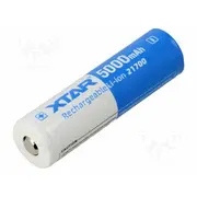 Re-Battery Li-Ion 21700 3.7V 5000Mah Ø21.5X74.5Mm 10A 1Pcs.  Xtar-21700-5Ah-10A 21700-500Pcm