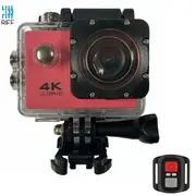 Riff Spk-1 Ultra Hd 4K 16Mpix Wi-Fi Sporta Kamera ar 2 Lcd Pulti Amp 8X Fiksācijas komplektu Rozā  Rf-Spk1-Rose 4752219007948