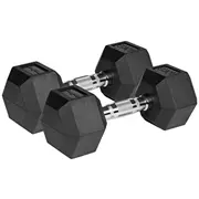 Rubberized cast iron dumbbells Hex 2X10 kg Rebel Active  Rba-2325-10 5901890111881 Wlononwcrfmb7