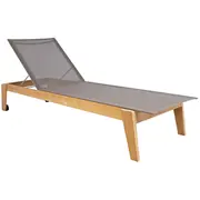 Sauļošanās krēsls Bali 72X210Xh36,5Cm, tīkkoks  13609 4741243136090
