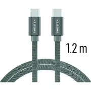 Swissten Textile Fast Charge 3A Usb-C / Datu un Uzlādes Kabelis 1.2M 71527202  8595217455979