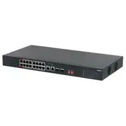 Switch Dahua S3218-16Et-135 type Unmanaged layer L2 Rack mounting Yes Stackable Form factor 1U 16Xrj-45 ports Rj-45 Ports Type Gigabit Ethernet 10/100/1000 2Xsfp module slots quantity Power over Poe 2Xpower Eth  6923172527882