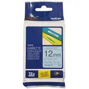 Tze-Mq531 dekor.uzlīmju lente, Melns uz G.zilu, 12Mm x 4Metri  Tzemq531 4977766770491