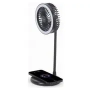 Ventilators Gembird Desktop Fan with Lamp and Wireless Charger  Ta-Wpc10-Ledfan-01 8716309123716