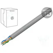 Wire Cablexpert U/Utp Cat 5E 4X2X24Awg Cu wire Pvc grey 305M  Upc-5004E-So