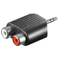 Goobay Rca adapter. Aux jack 3.5 mm male to 2 stereo female 11604  4051366116047