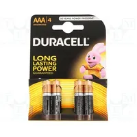 Battery alkaline 1.5V Aaa,R3 non-rechargeable 4Pcs Basic  Bat-Lr03/Dr-B4 Lr03/Aaa/Mn2400K4