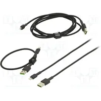 Cable Usb 2.0 Apple Lightning plug,USB A plug black 480Mbps  Gc-Kabgcset04 Kabgcset04