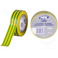 Tape electrical insulating W 19Mm L 10M Thk 0.15Mm rubber  Hpx-5200-1910Yg Ie1910