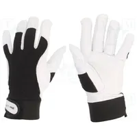 Protective gloves Size 9 black natural leather  Lahti-L270809K L270809K