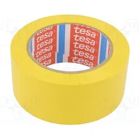 Tape warning yellow L 33M W 50Mm self-adhesive Thk 0.15Mm  Tesa-60760/Ye 60760-00095-15