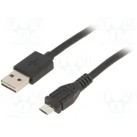 Cable Usb 2.0 A plug,USB B micro plug gold-plated 1M  Cc-Musb2D-1M