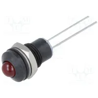 Indicator Led prominent red 2Vdc Ø8Mm connectors 2,8X0,8Mm  190413Ip