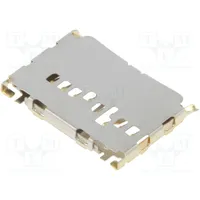 Connector for cards microSD push-pull Smt gold flash Pin 8  Mem2085 Mem2085-00-115-00-A