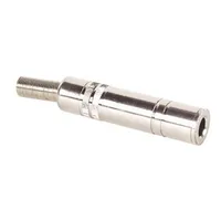 6.35 mm  Female Jack Connector - Stereo Silver Ca036 5410329287825