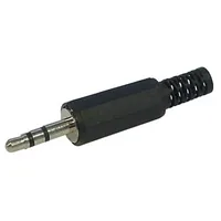 3.5Mm Male Jack Connector - Black Plastic Stereo  Ca111 5410329297381