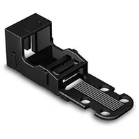 Mounting Carrier - For 2-Conductor Terminal Blocks 221 Series 4 mm² With Snap-In Foot Horizontal Black  Wg221512B 5410329716011