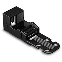 Mounting Carrier - For 2-Conductor Terminal Blocks 221 Series 4 mm² With Snap-In Foot Vertical Black  Wg221522B 5410329716073