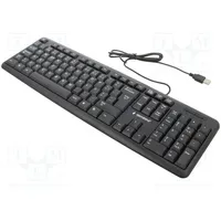 Keyboard black Usb A wired,PT layout 1.5M  Kb-U-103-Pt