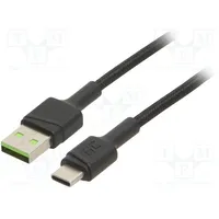 Cable Usb 2.0 A plug,USB C plug 1.2M black 480Mbps 18W  Gc-Kabgc22 Kabgc22