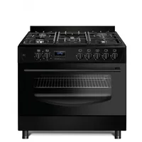 Gas-Electric Cooker Ravanson Kwge-K90 Cheff Modern Black  black 5902230902671 Agdravkws0012