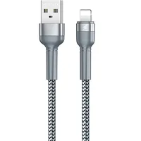 Cable Usb Lightning Remax Jany Alloy, 1M, 2.4A Silver Rc-124I silver  6972174152844 047481