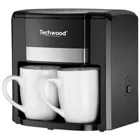 2-Cup pour-over coffee maker Techwood Black  Tca-206 3760301552383
