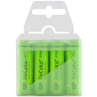4 x Rechargeable Batteries R6/Aa Gp Recyko 2700 Series 2600Mah Box  Aagp6R274T 5902020523123