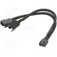 Wire for fan supplying Plug straight 0.15M splitter 2X  Ak-Cbfa04-15