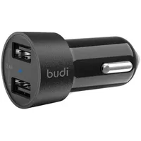 Led car charger Budi, 2X Usb, 3.4A Black  050592