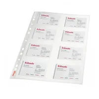 Sleeve Esselte, A4, 105 microns, for business cards, 8 pockets 10Pcs. 0810-004  78930 157012167893